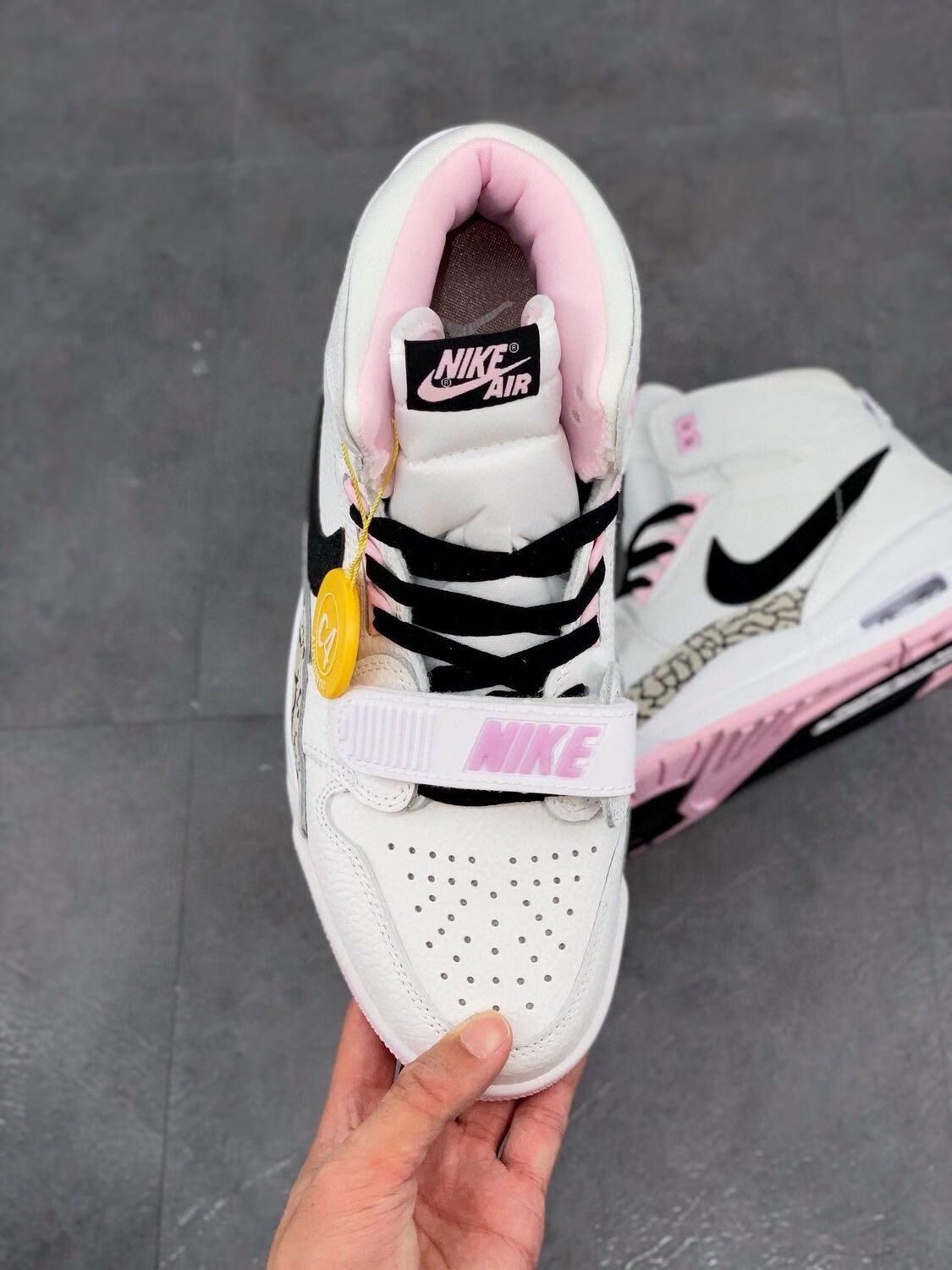 纯原air aj312 白粉女神女鞋运动鞋跑步鞋樱花粉合体鞋 at-4040-106