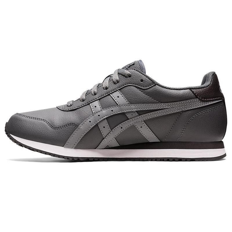 亚瑟士asics 男鞋tiger runner 缓震透气舒适 复古休闲跑步鞋男 steel