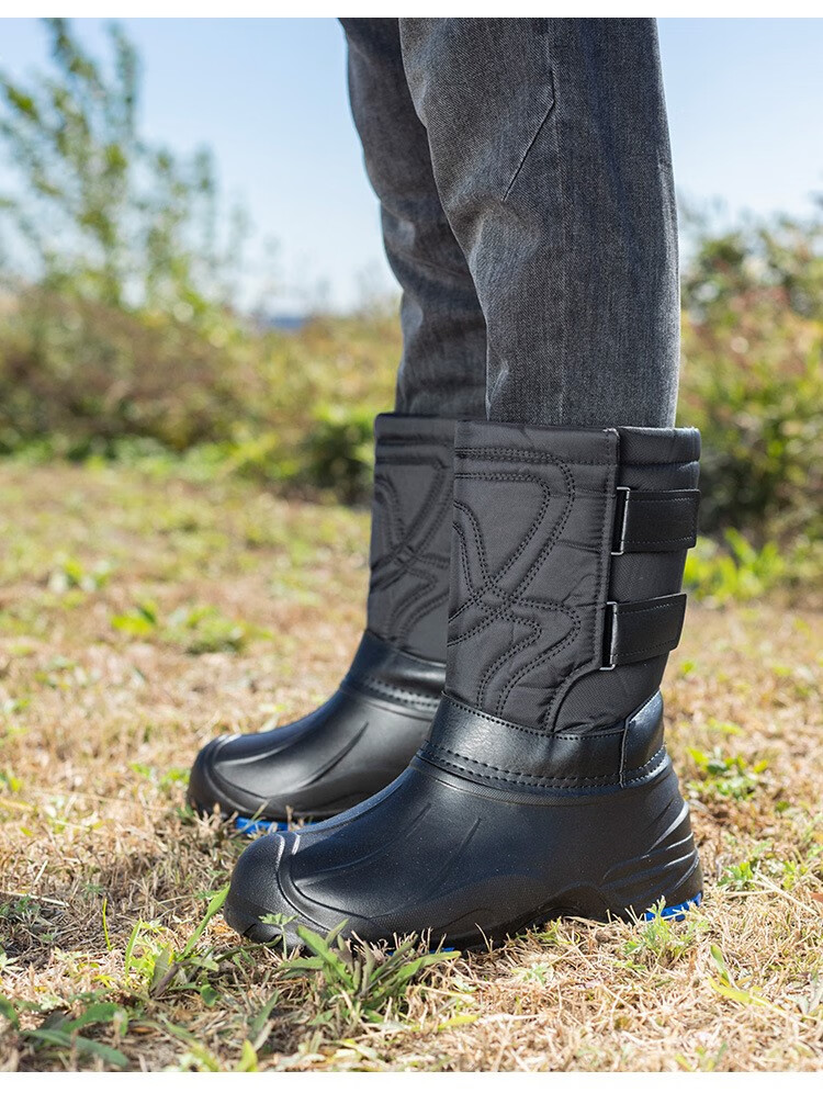 鞋冷库专用劳保鞋雪地靴男冬季加绒棉鞋东北防水鞋雨靴防滑工作雨鞋