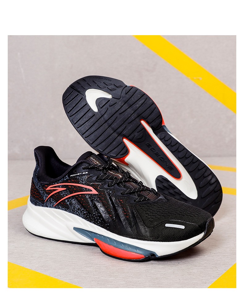安踏男鞋跑步鞋2021秋冬季新款轻便软底减震网面运动鞋男1121455876黑
