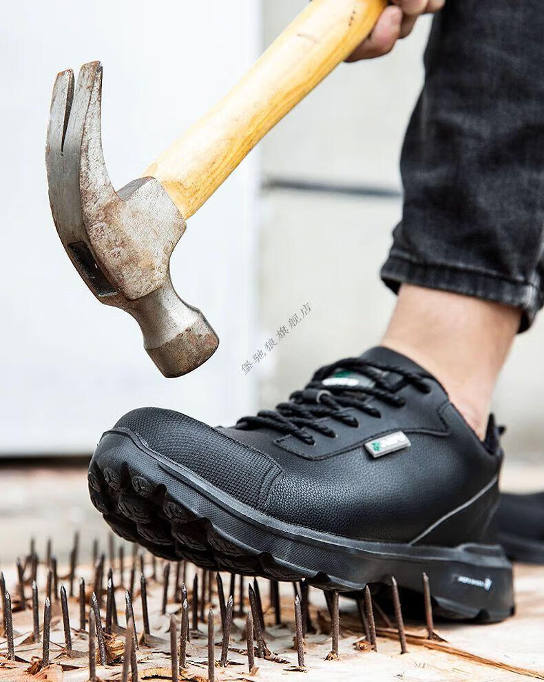 劳保鞋男防臭轻便防砸防刺穿电工绝缘防水电焊女超轻工作工作鞋子 814