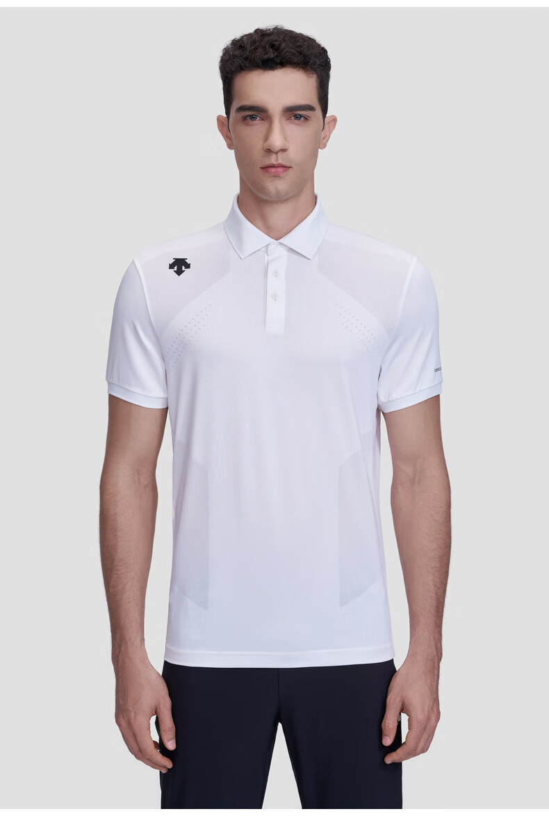 迪桑特(descente) training系列 男子短袖polo衫 d2331tps52 白色-wt