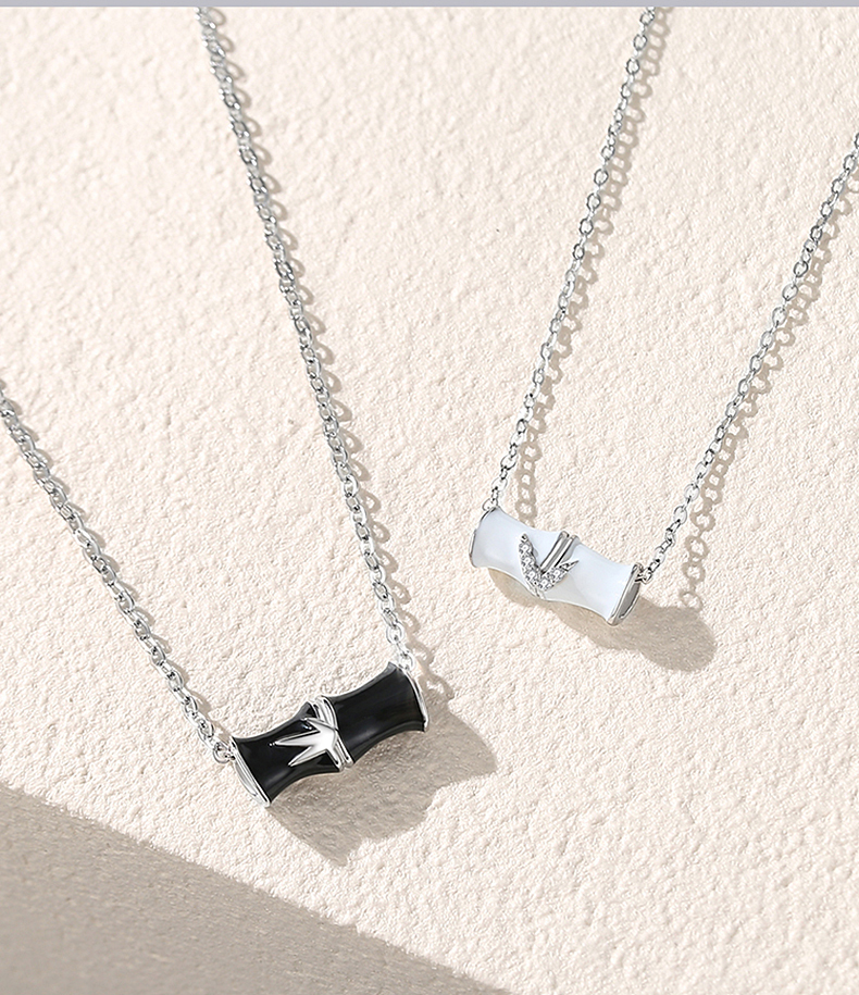 centurykindle青梅竹马情侣项链一对情侣款学生刻字定制名字银饰锁骨