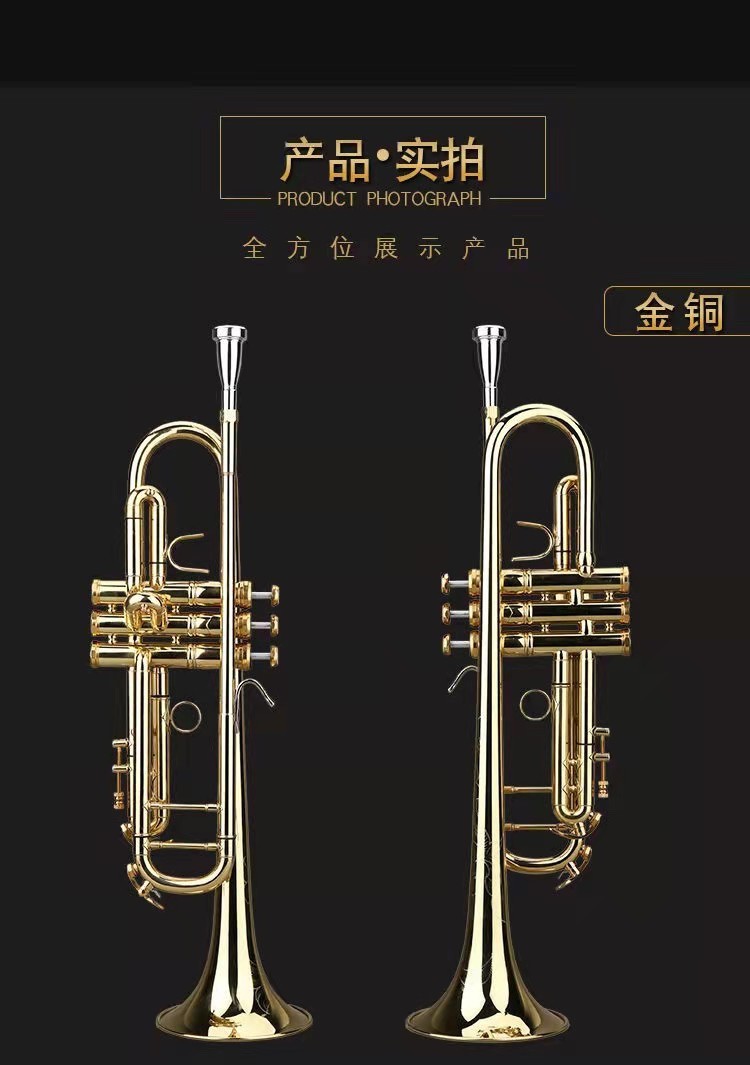 美国巴哈 lt197gs-99降b调 金铜 镀纯银小号乐器 初学 演奏级 巴哈