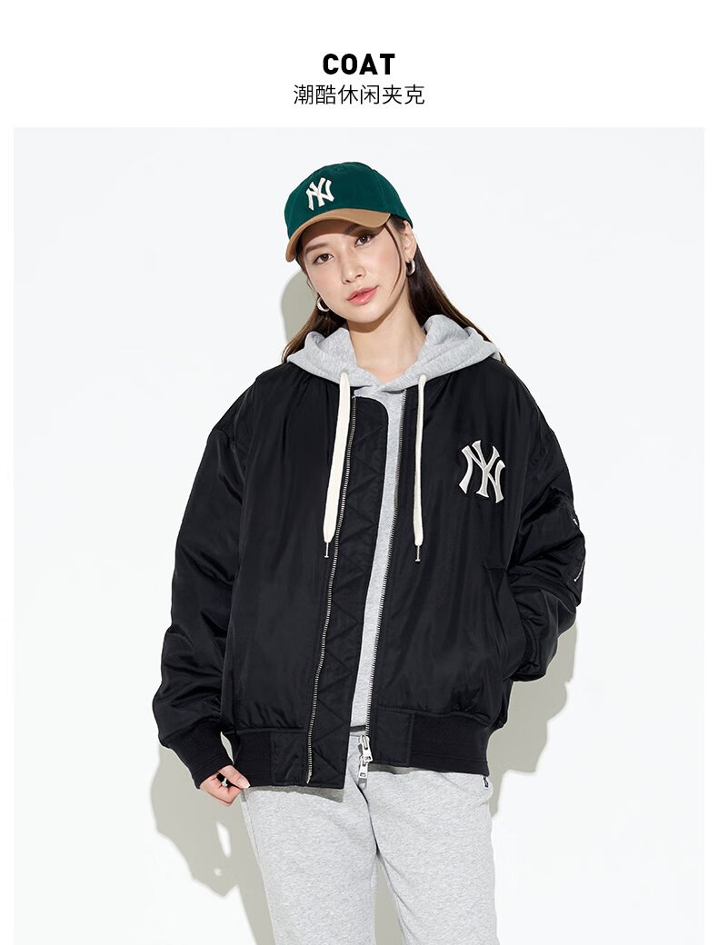 mlb韩国潮牌男女棉服夹克情侣棒球外套保暖防风年秋冬新款 底特律老虎