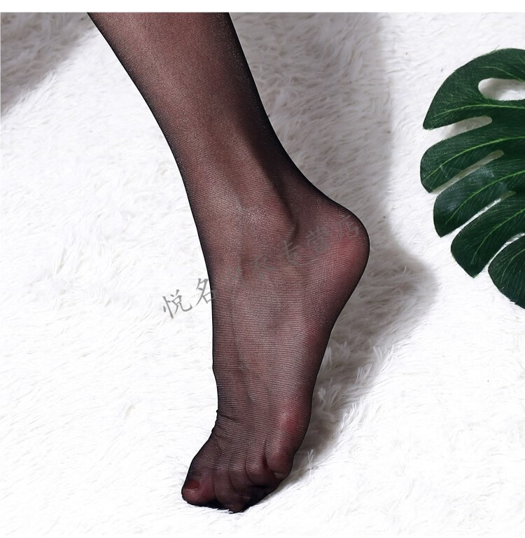 长丝袜过膝简约薄宽边无弹力长筒袜 性感黑色肉色脚尖透明丝袜大腿高