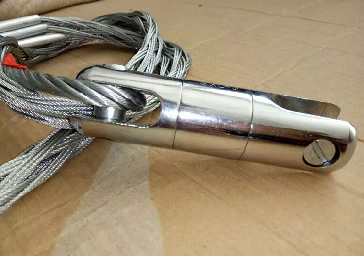 定制电缆网套电缆牵引拉线网套旋转连接器抗弯紧线卡线器电力施工工具