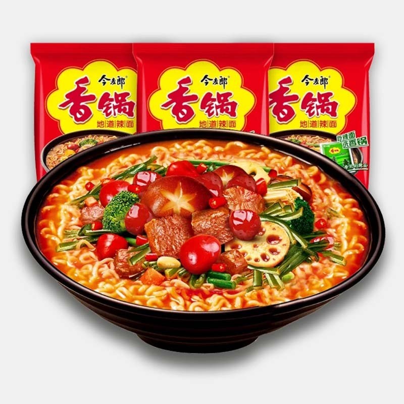今麦郎方便面麻辣香锅牛肉面地道辣面120g24袋装速食泡面整箱 麻辣香