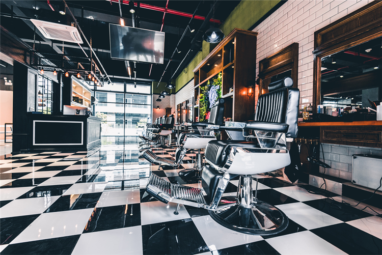 复古油头大椅子男士理发椅可放倒升降刮胡子高端发廊专用剪发椅 标配