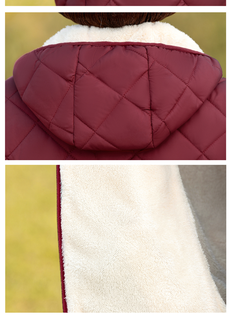 鸭鸭中老年羽绒服女2020秋冬装新款妈妈中年加绒中老年人品牌女装外套