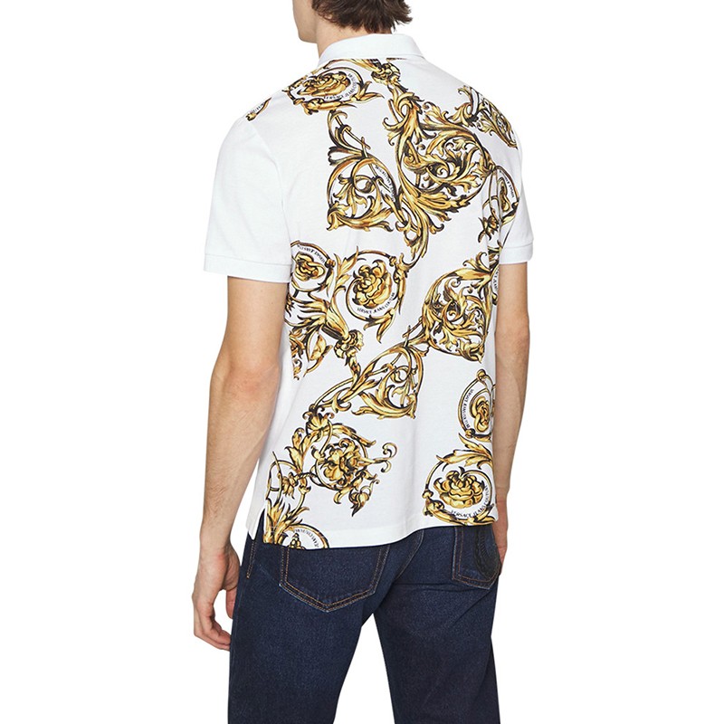 【中秋好礼】versace范思哲t恤男奢侈品男士polo贴袋商务休闲翻领短袖