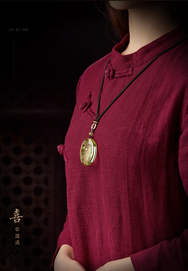 月石缘黄水晶九尾狐吊坠男原石白水晶转运珠小狐狸项链女毛衣链送朋友