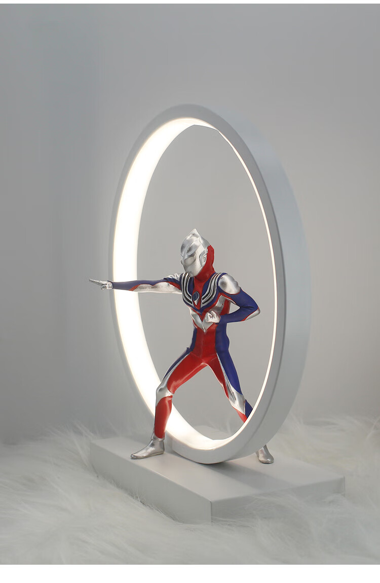 卧室男孩超人床头灯 白色-迪迦奥特曼-白光 按钮开关【图片 价格 品牌