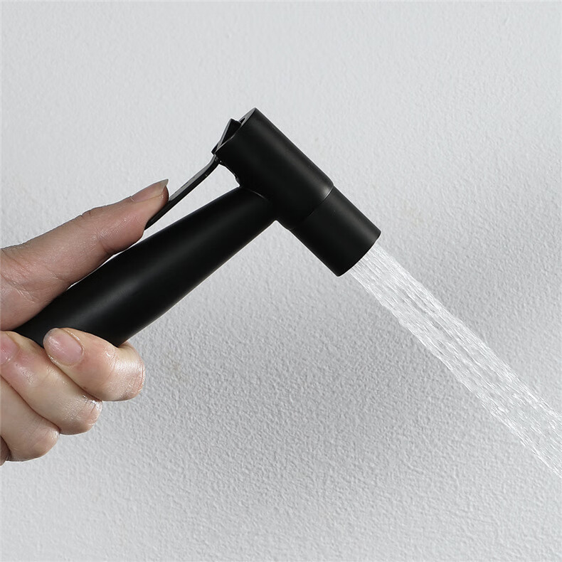 元媛黑色妇洗伴侣冲洗喷枪手持冲洗喷头浴室卫生间高压手持冲洗器冲