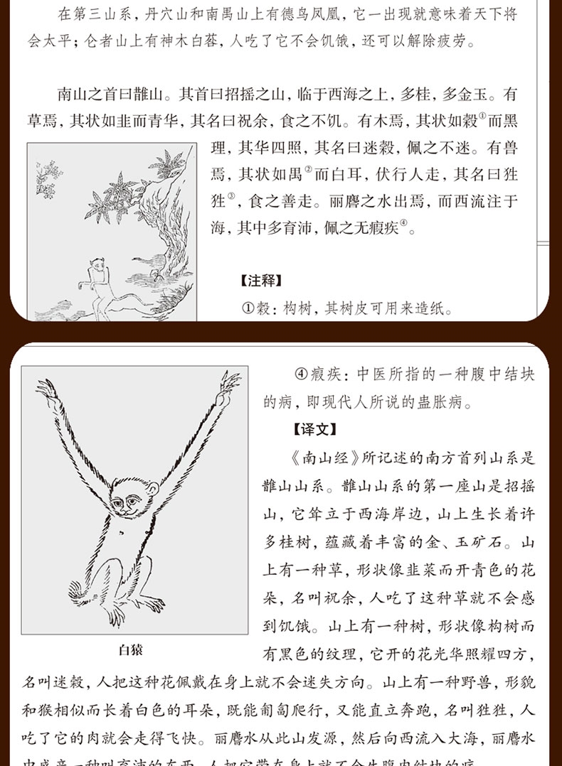 现货布面装6册山海经国家地区概况山海经正版足本山海经白话山海经