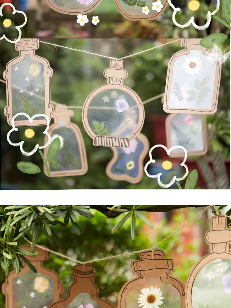 羽凡 幼儿园植物角环创秋天季布置材料美工区吊饰半成品森系干花装饰