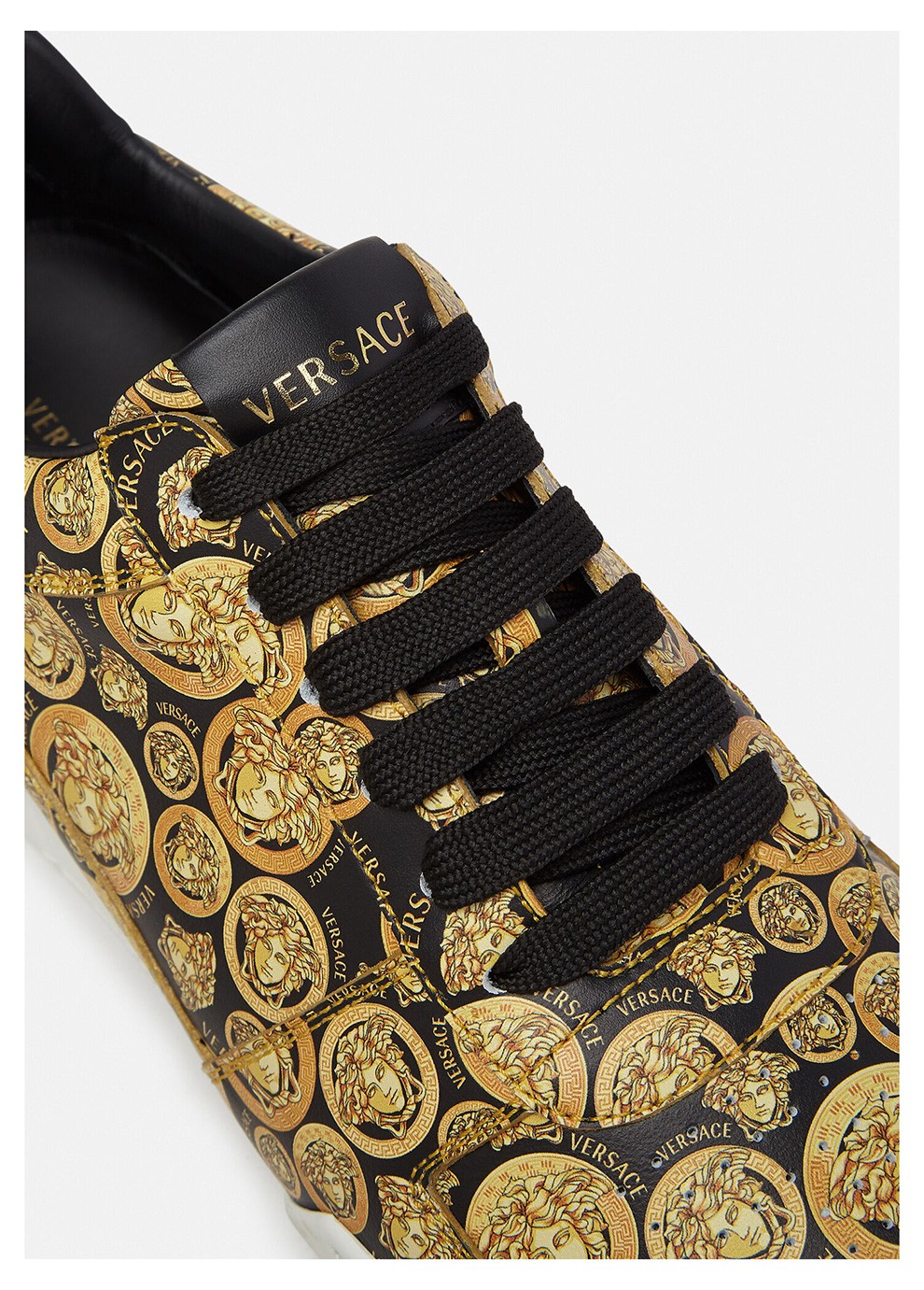 versace范思哲男士皮革美杜莎头像印花休闲运动鞋dsu7843d56vg5b000