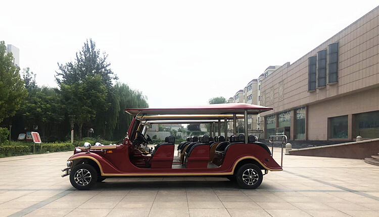 电动观光车看房车复古式老爷车售楼处小区楼盘电瓶看房四轮车仿古式