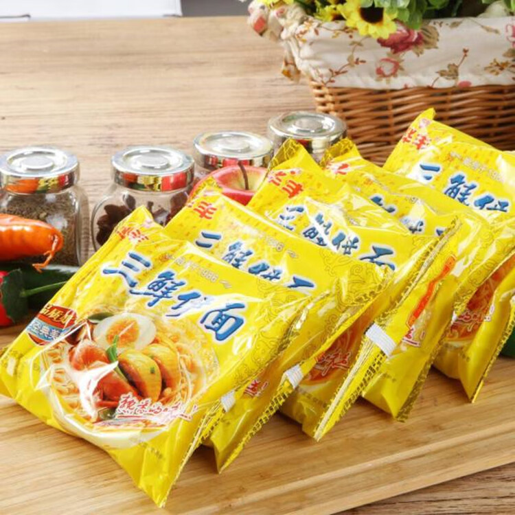 伊面老式整箱华丰方便面经典老味道怀旧80后鲜香鸡汤味方便面30袋装