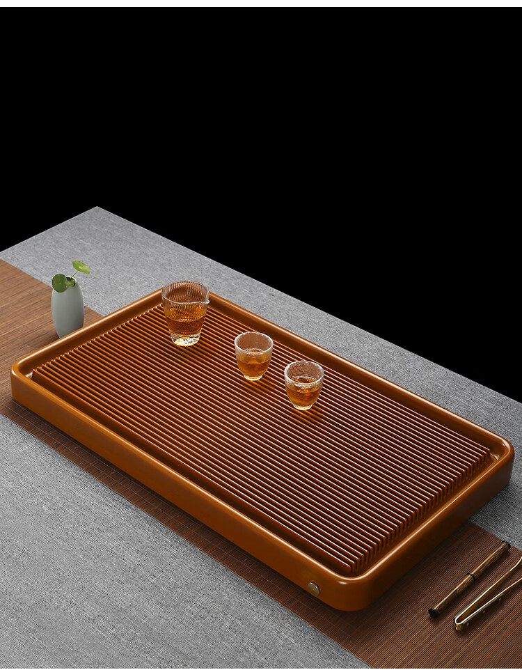 向丰 德国台湾电胶木茶盘家用简约电木实木小茶台原素胚紫砂大茶海