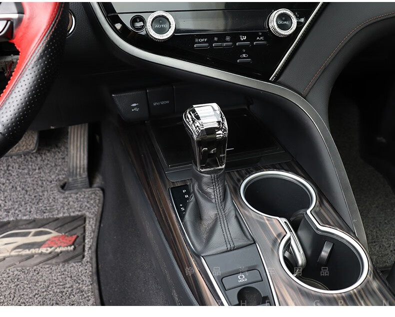 19-22款丰田 凯美瑞内饰改装专用挡把排挡装饰杆头 亚洲龙水晶档把