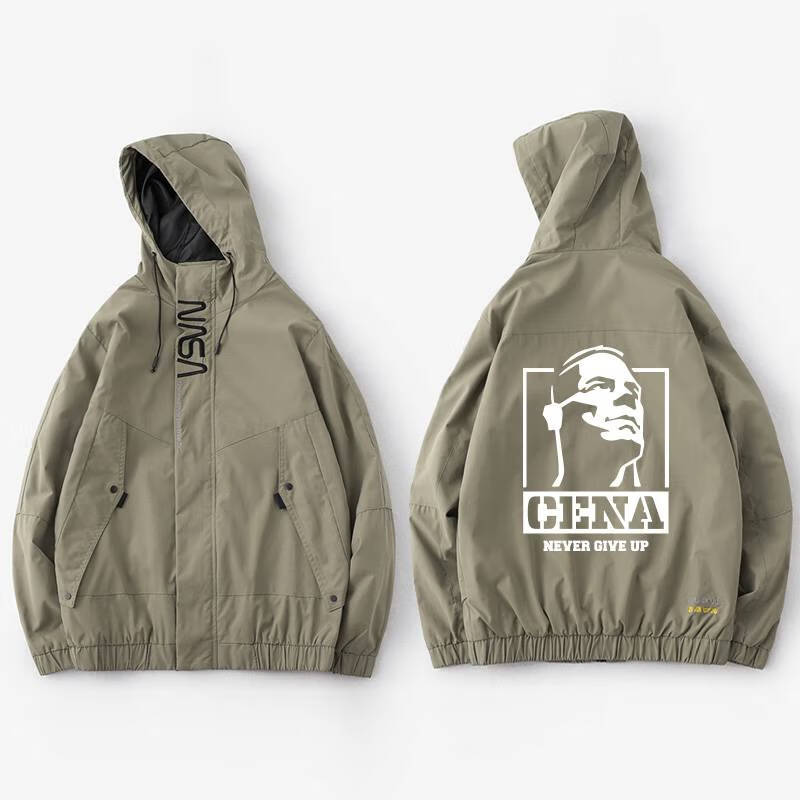 19约翰塞纳夹克连帽拉链开衫外套原创衣服男女上衣宽松情侣初高中大学