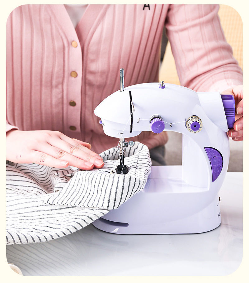 电动针线机裁缝机小型缝补衣服手工锁边神器缝纫机扩展台大礼包59卷线