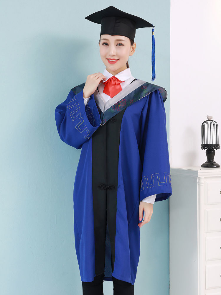 学位服定制文理工医科硕士服博士服大学生毕业礼服 黄色工科(普通款)