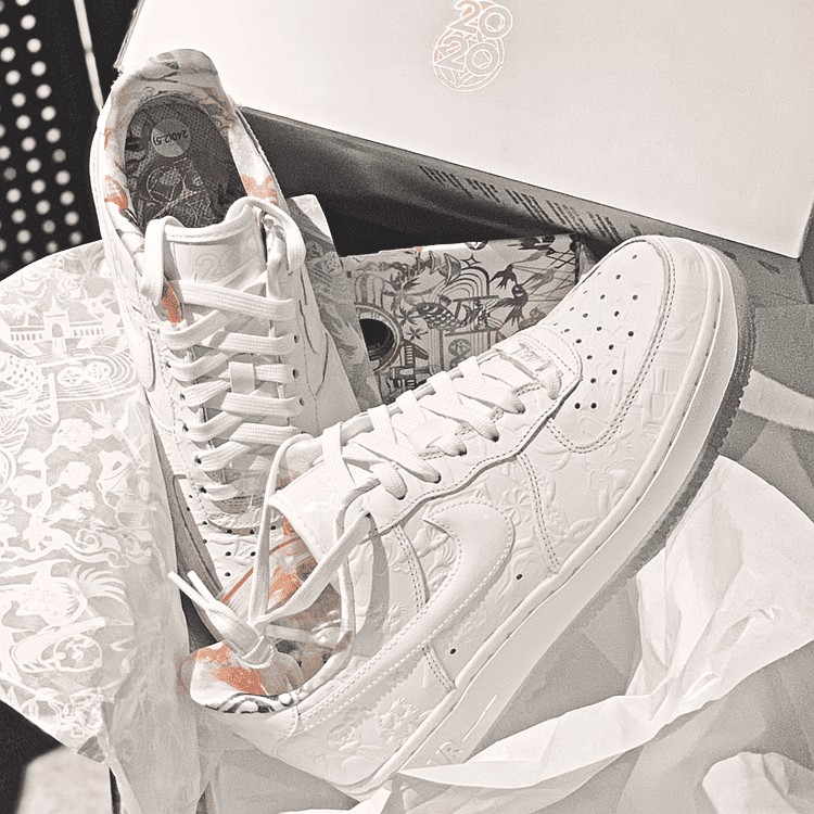 【旗舰官方店】af1空军一号剪纸鼠年限定男女鞋低帮休闲运动板鞋cu