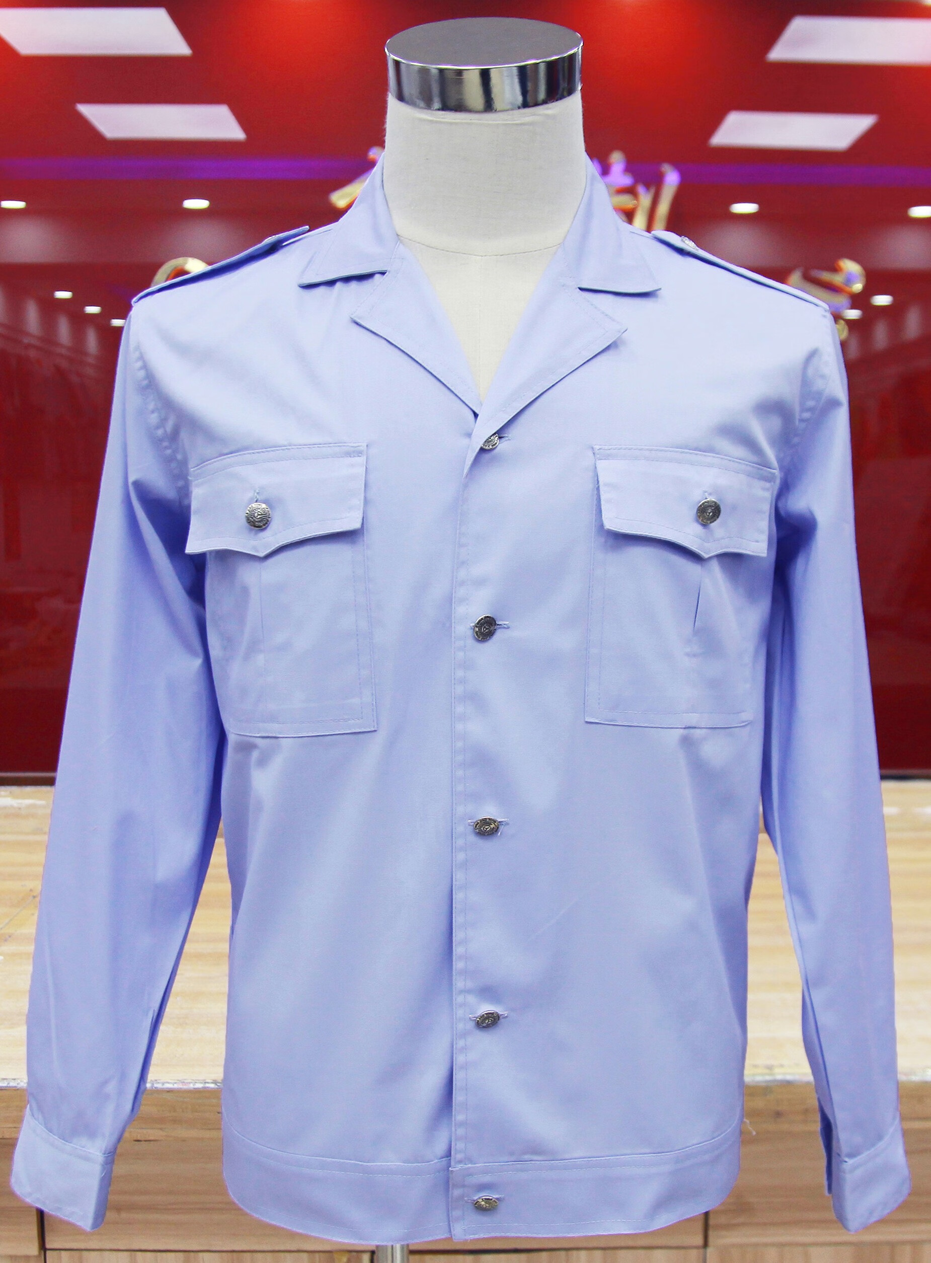 公交车司机服装出租车司机工作服白衬衫驾驶员蓝色衬衫春夏装短袖公交