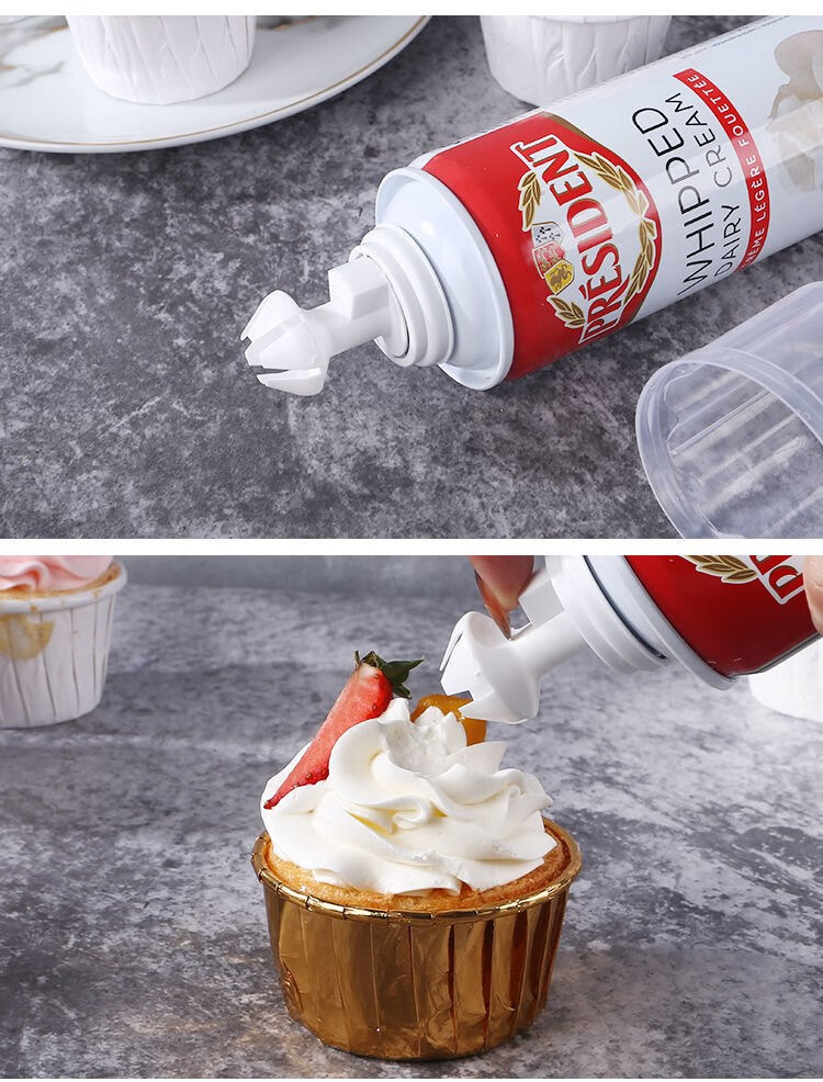 奶油喷罐喷射稀奶油250g即食动物调制淡奶油冰淇淋咖啡奶茶日 250g