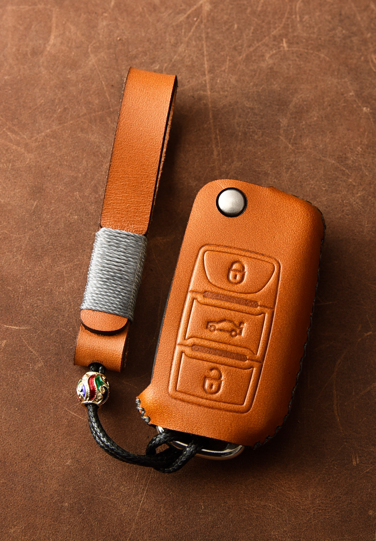 2019款大众桑塔纳钥匙包18款polo捷达速腾朗逸朗行宝来汽车钥匙套扣