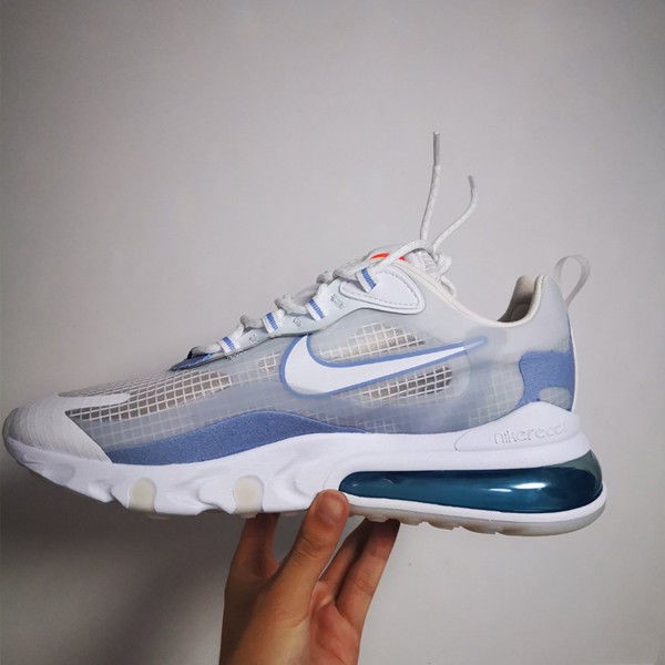 airmax270react灰白仙人掌气垫男女运动跑步鞋ct1265-100 彩色拼接 42