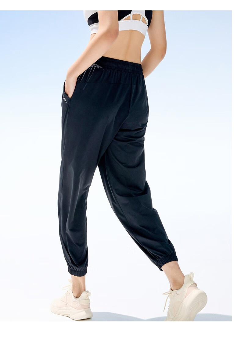 安踏(anta)安踏女裤针织运动裤女2022季款宽松潮流针织跑步健身小脚