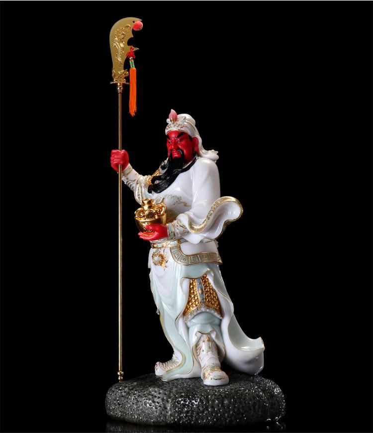 盛凡关公摆件关二爷神像供奉立刀元宝关公像关帝武财神佛像店铺摆件48