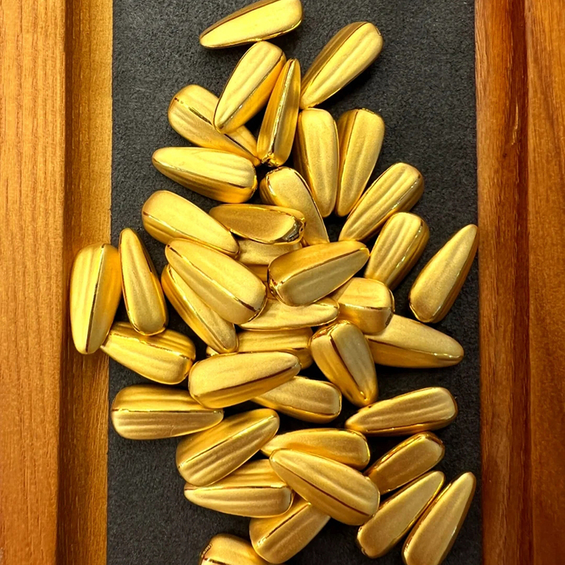 岑痕碧 老凤凰金瓜子黄金财富种子金条料金豆豆999足金新年创意礼物