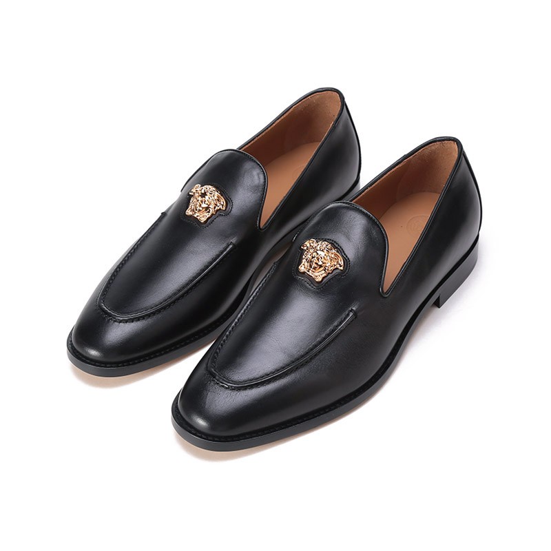 versace jeans couture 男士牛皮革乐福鞋单鞋皮鞋 1003794 1a00693 1