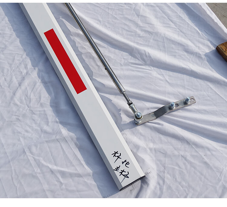 通用八角道闸杆曲杆海康曲臂杆升降杆停车场门卫白色富士拦车杆c款