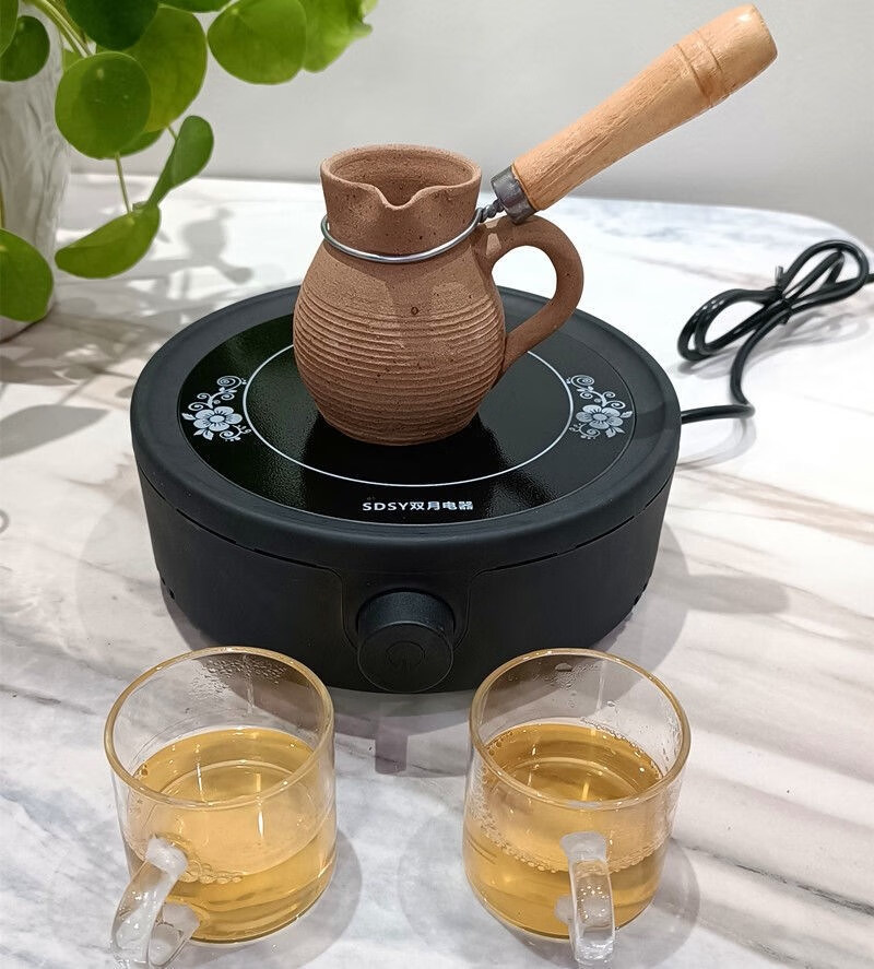 甘肃罐罐茶煮茶器茶罐电茶炉煮茶电炉子咖啡炉家用迷你熬茶电热炉 a