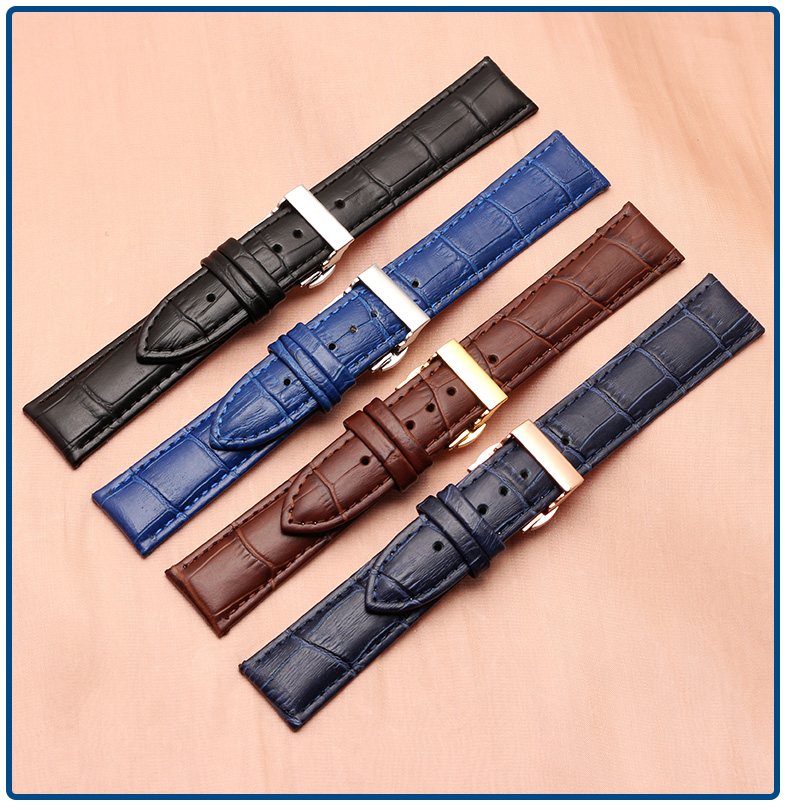 手表带真皮男代用阿玛尼ar600086000919201923牛皮表链女2022mm配件