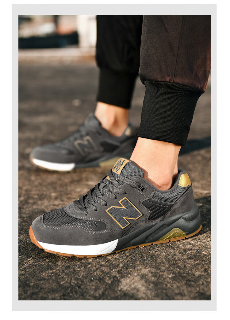 字鞋情侣男女休闲运动鞋子男 574黑白 升级版款 39【图片 价格 品牌