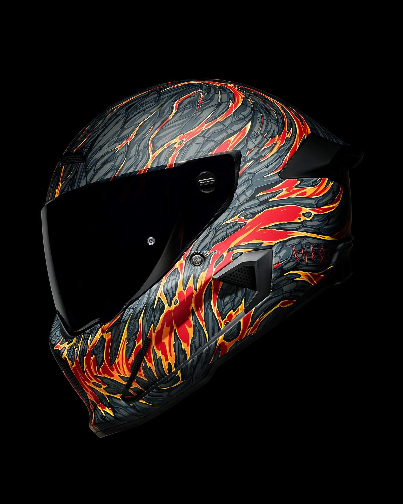 罗宁头盔ruroc罗宁atlas 403碳纤维机车哈雷摩托车头盔男女滑雪盔