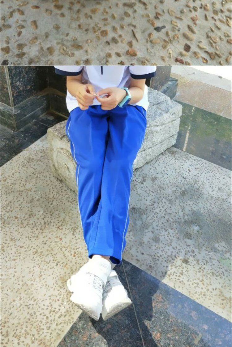 vfkz 中学生校服裤子两道杠春秋季小学生校服裤子男初中高中学生校裤