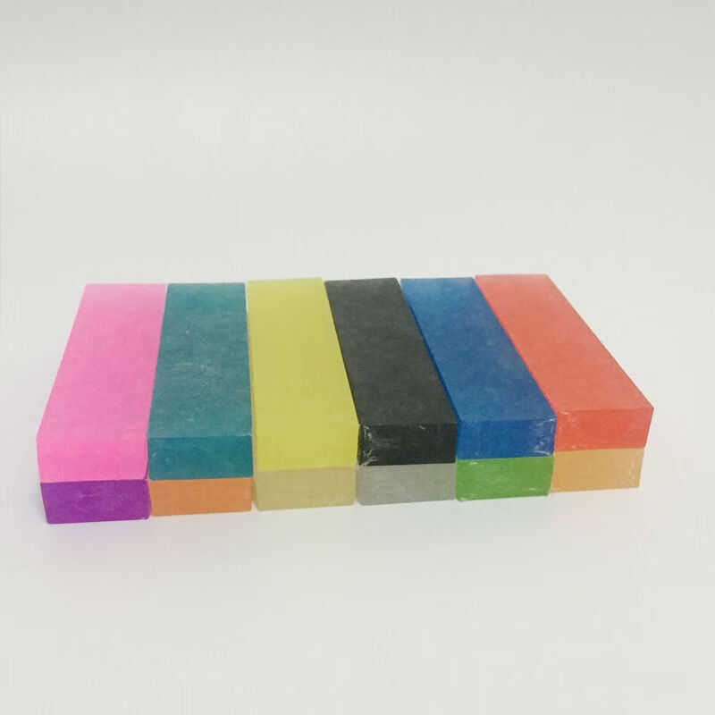 自由树脂条自由树脂黏土自由树胶透明粘土挂件材料 6条(包装) 颜色不