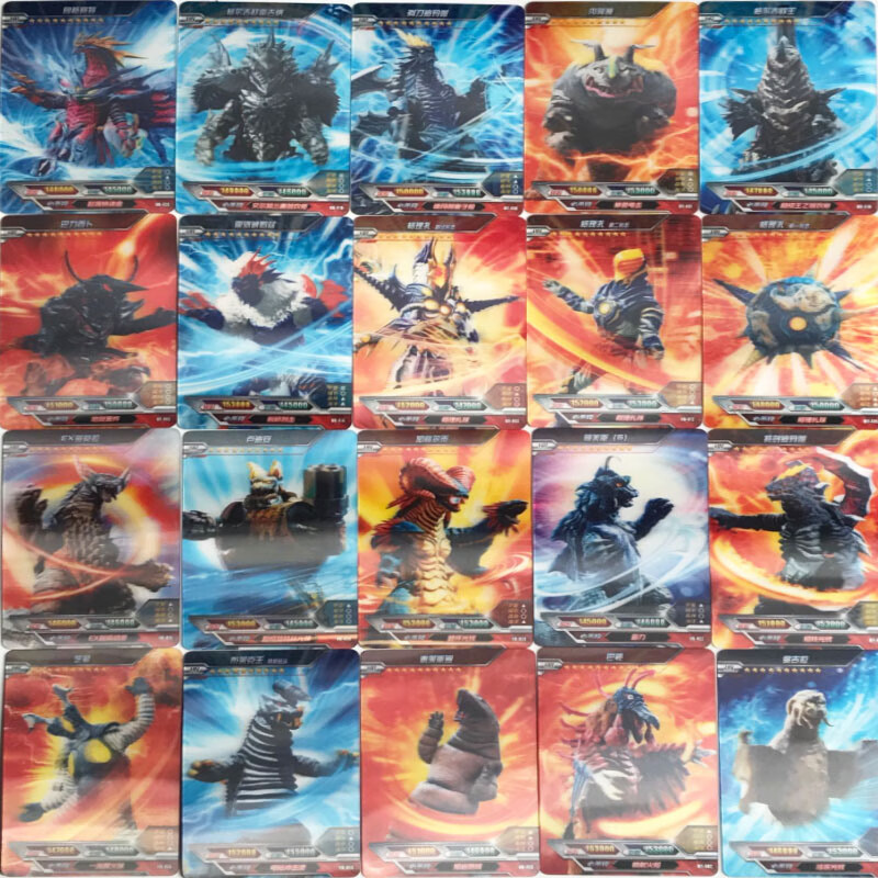 bgtqz奥特曼卡片10弹3d立体hr卡全怪兽闪卡格理扎芝顿单卖 一张3d格理