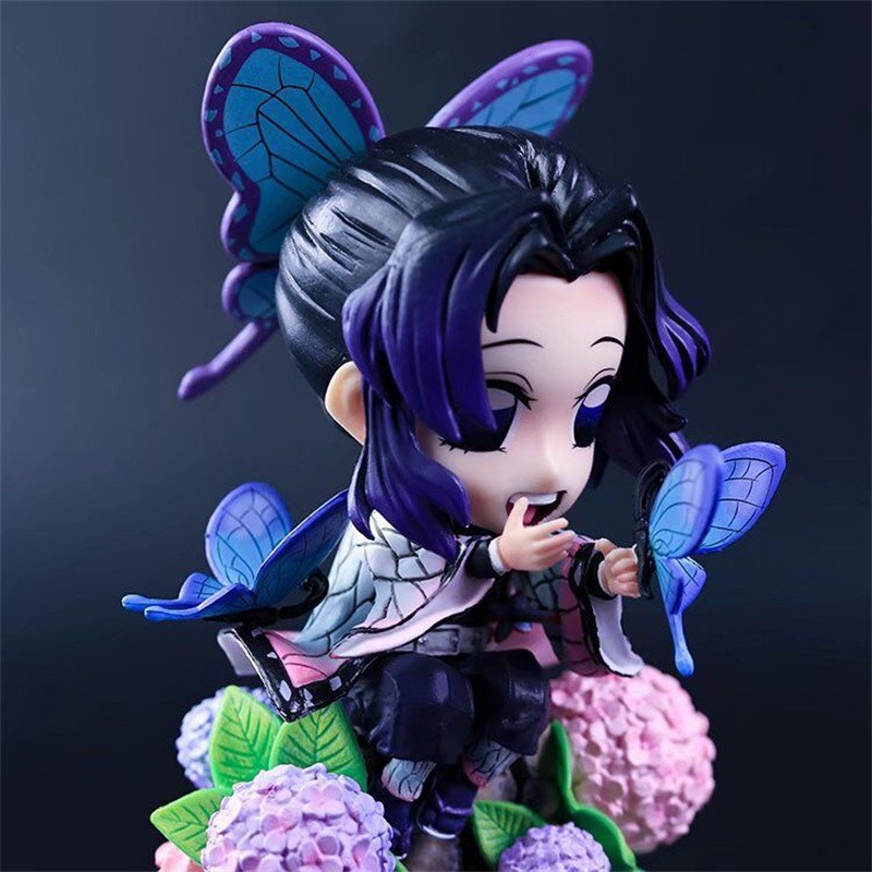 盒装 手办二次元动漫周边模型书房客厅摆件手办生日 蝴蝶忍 虫柱 q版