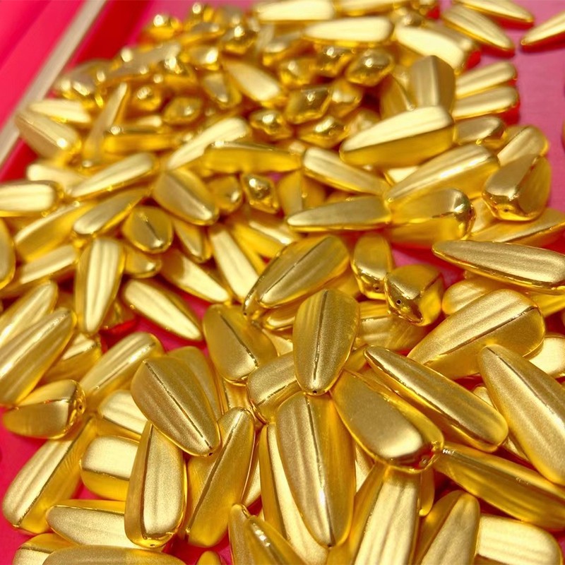 老凤凰 黄金瓜子财富种子金瓜子创意礼物足金999攒金豆投资收藏攒钱