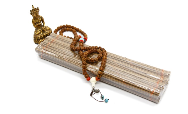 西藏天然尼木藏香 天然手工藏线香檀香家用室内卧室熏香供佛sn0262 木