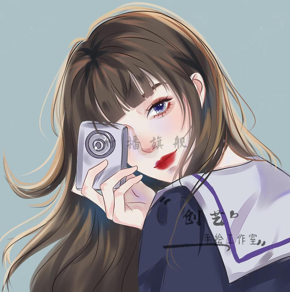 微信头像定制 手绘头像定制原创水晶风画师约稿漫画卡通设计情侣照片
