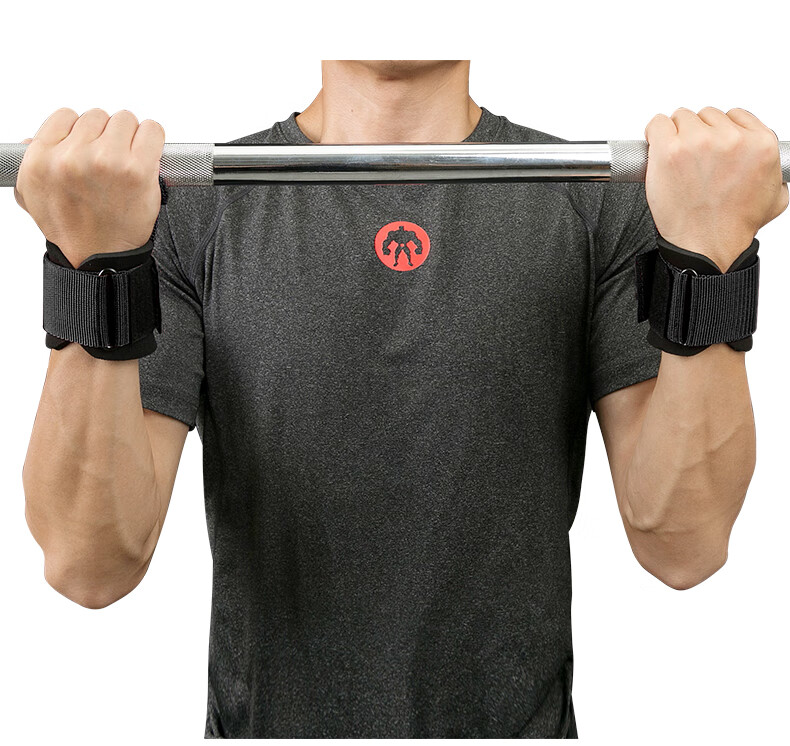 硬拉助力带男健身手套引体向上牛皮防滑单杠女护掌握力带 黑色 胶丝